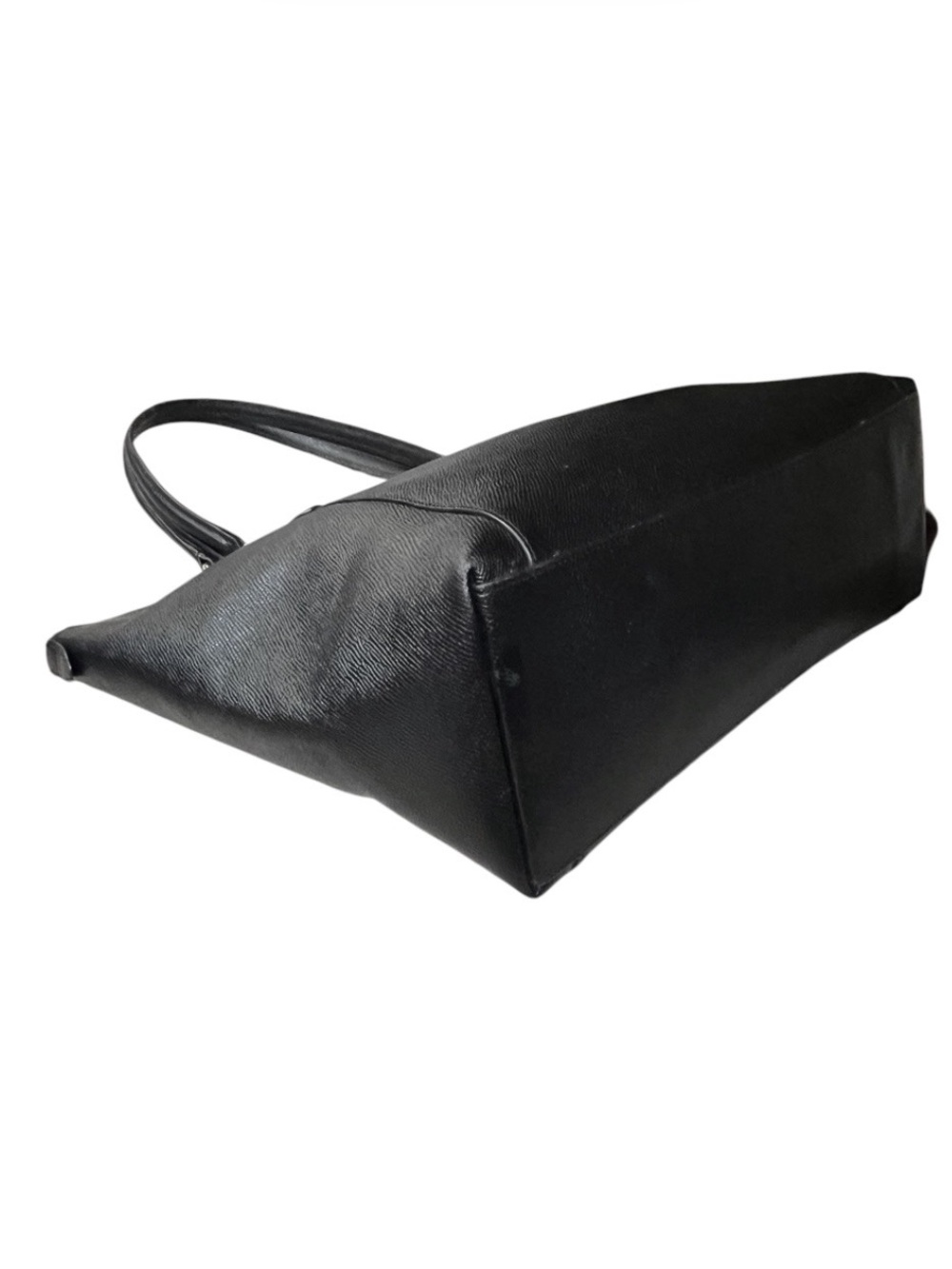 Coach Station Tote Bag in Black Crossgrain Leather w/Gold-Tone Hardware - Picture 13 of 16